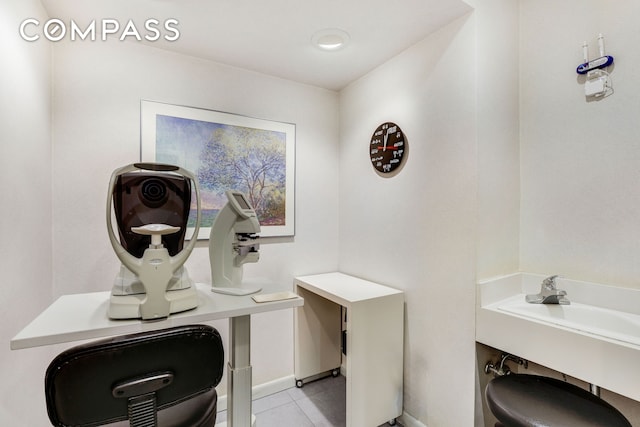 115 E 61st St Unit 1C, New York City, NY 10065 - office featuring light tile patterned floors and baseboards