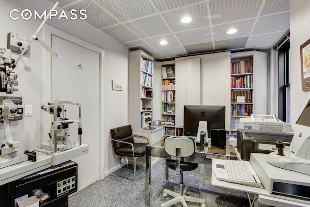 115 E 61st St Unit 1C, New York City, NY 10065 - home office featuring recessed lighting and baseboards