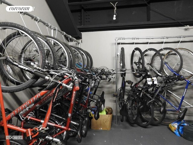 garage with bike storage