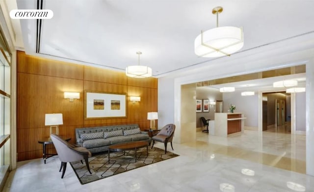 building lobby with visible vents