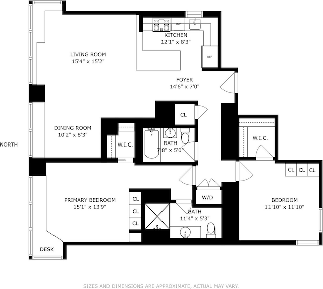 11 E 29th St Unit 27C, New York City, NY 10016 - view of room layout