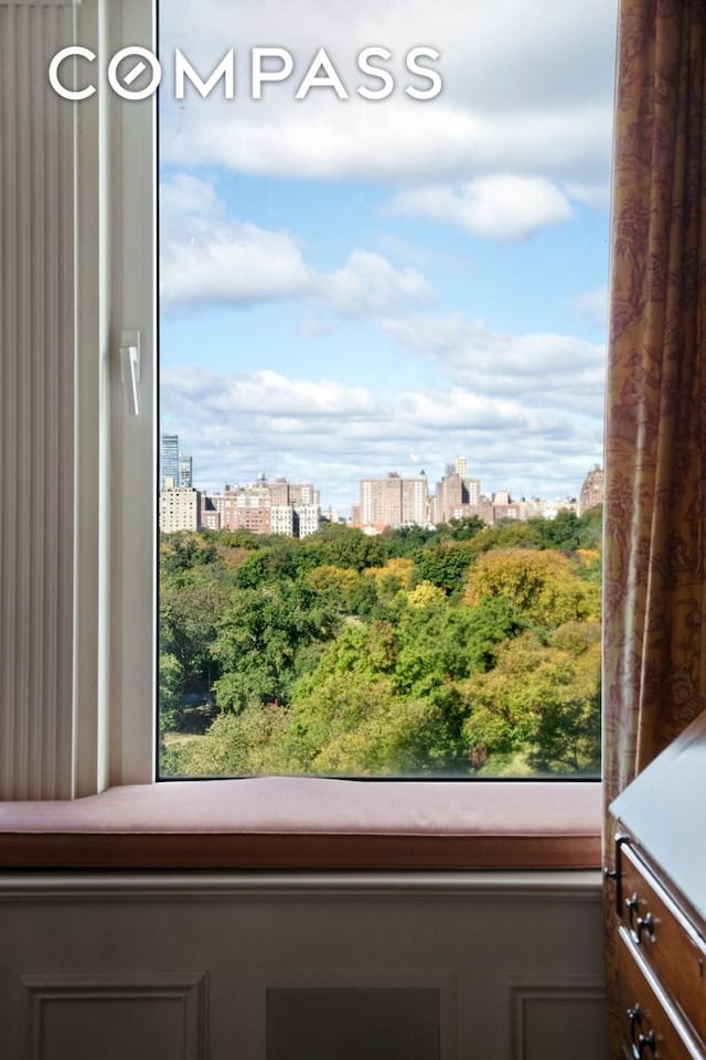detailed view of a city view