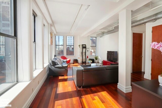 living room featuring hardwood / wood-style floors