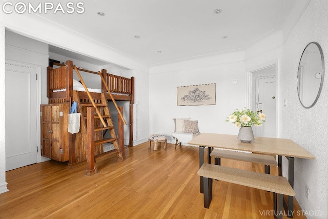 dining room featuring light hardwood / wood-style floors