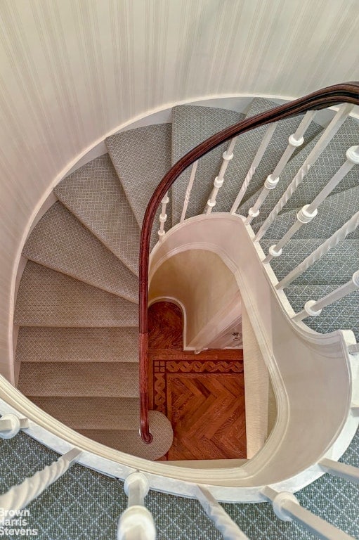 view of stairs