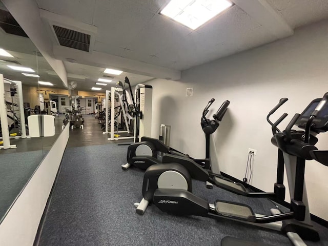 view of workout area