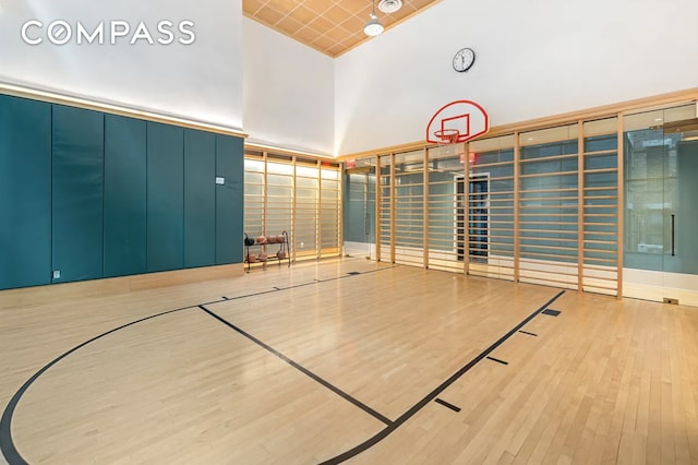 view of basketball court with community basketball court