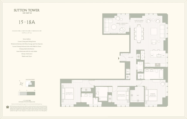 430 E 58th St Unit 16A, New York City, NY 10022 - property floor plan