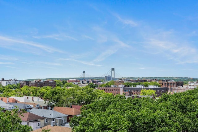 aerial view with a view of city