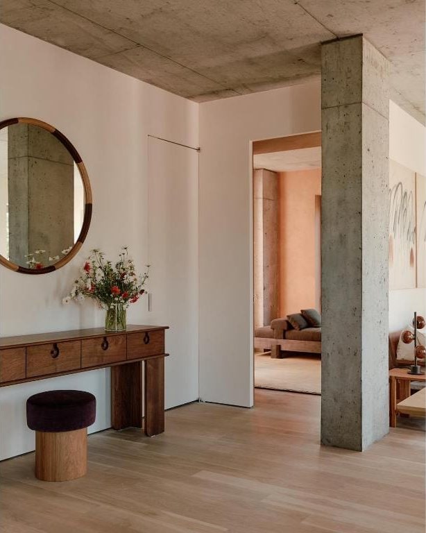 corridor featuring light hardwood / wood-style floors