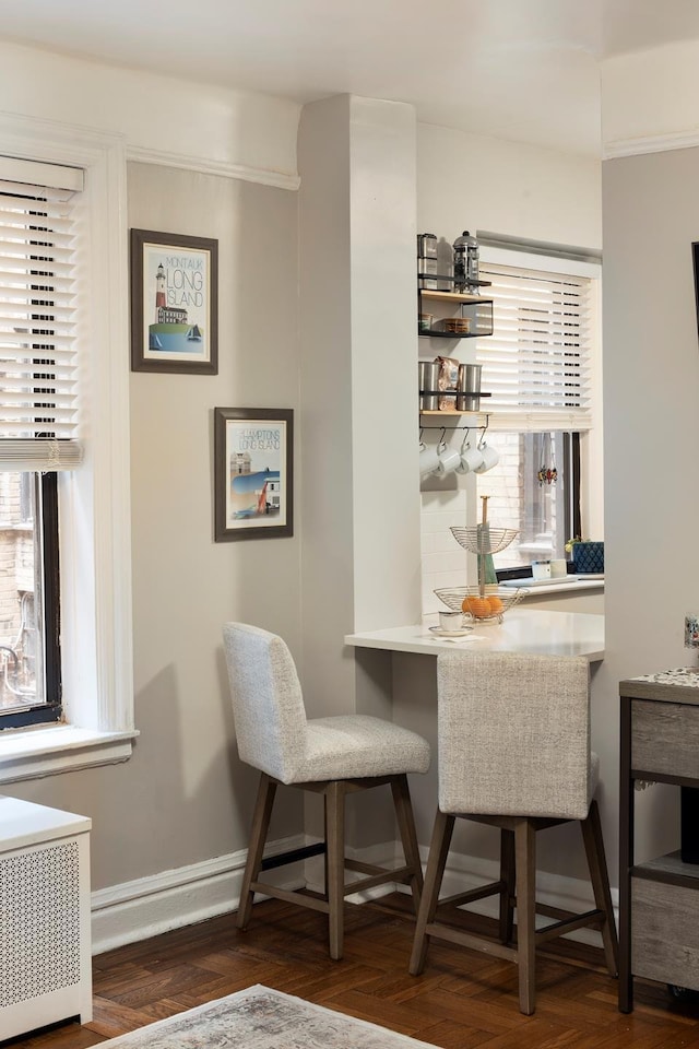 315 E 77th St Unit 1E, New York City, NY 10075 - dining area with radiator heating unit and baseboards