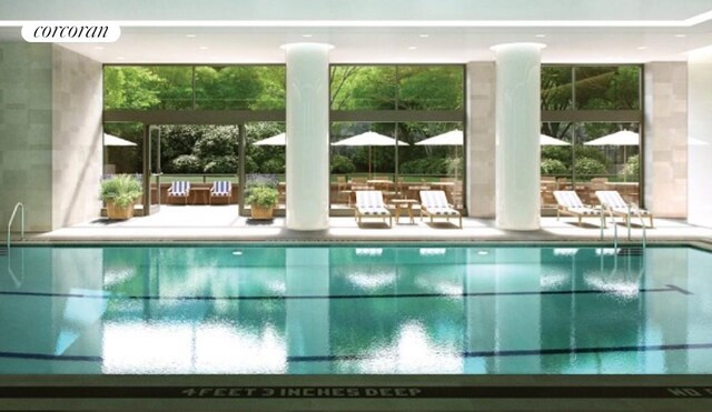 200 E 94th St Unit 1012, New York City, NY 10128 - indoor community pool with a patio area