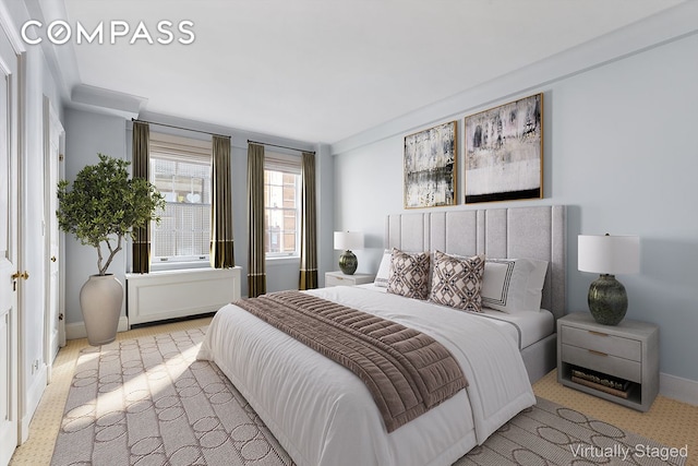 447 E 57th St Unit 14, New York City, NY 10022 - bedroom with baseboards and carpet
