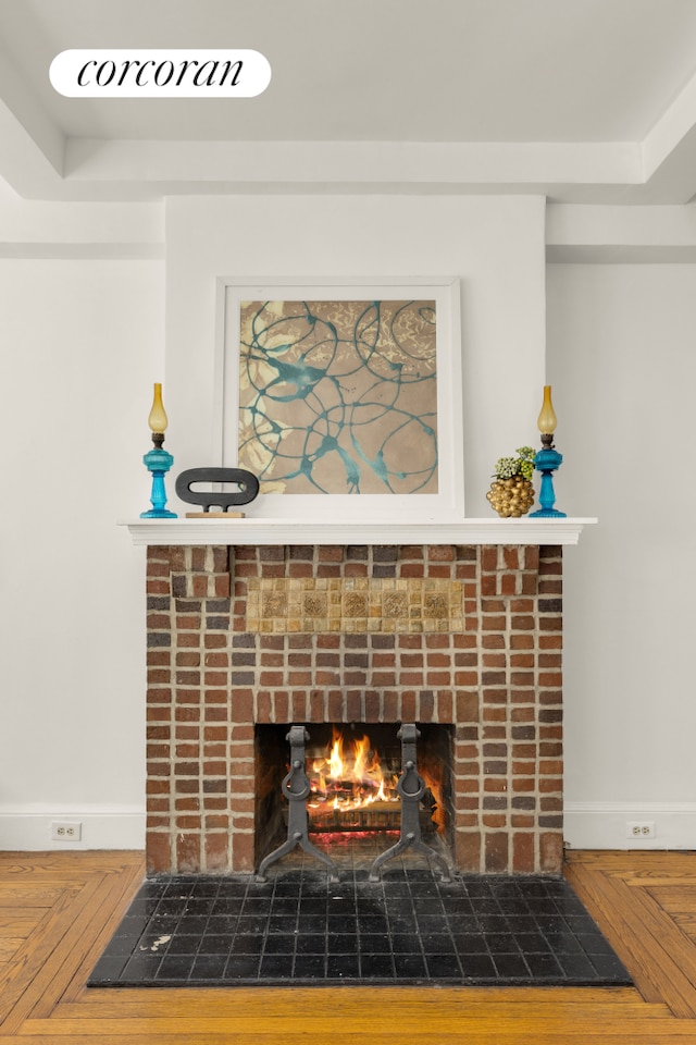 21 E 10th St Unit 2De, New York City, NY 10003 - detailed view of a fireplace and baseboards