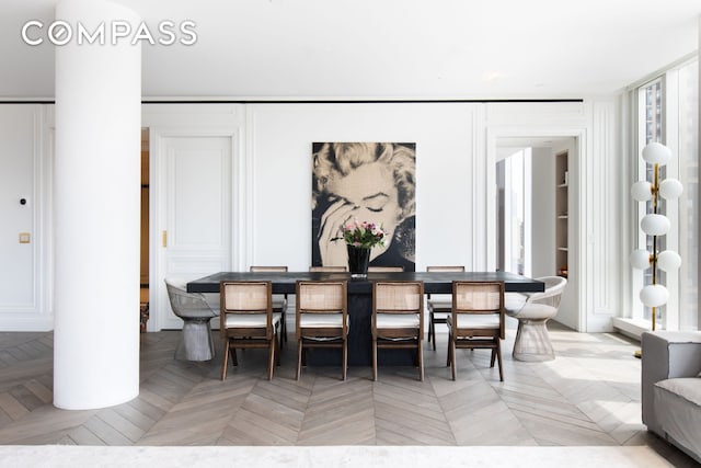 view of dining room