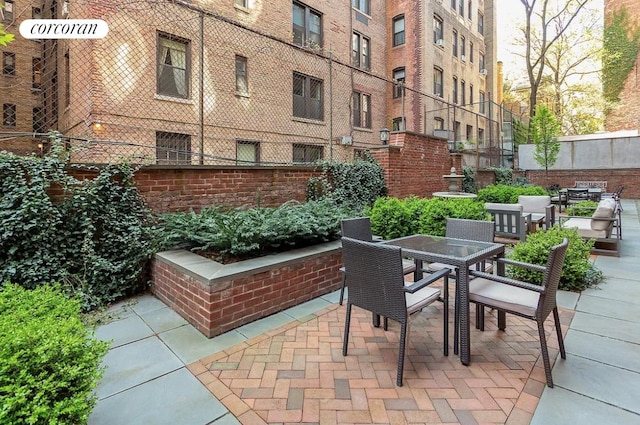 view of patio / terrace featuring outdoor dining area