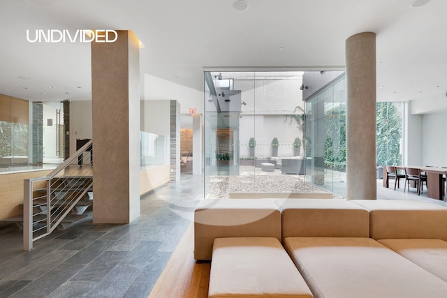 303 E 33rd St Unit 3G, New York City, NY 10016 - full bath with floor to ceiling windows and a stall shower