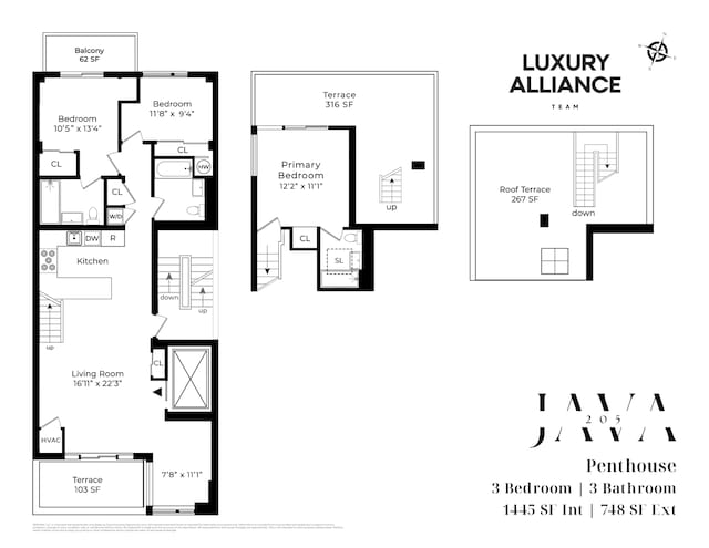 205 Java Street Pnthse, New York City, NY 11222 - room layout