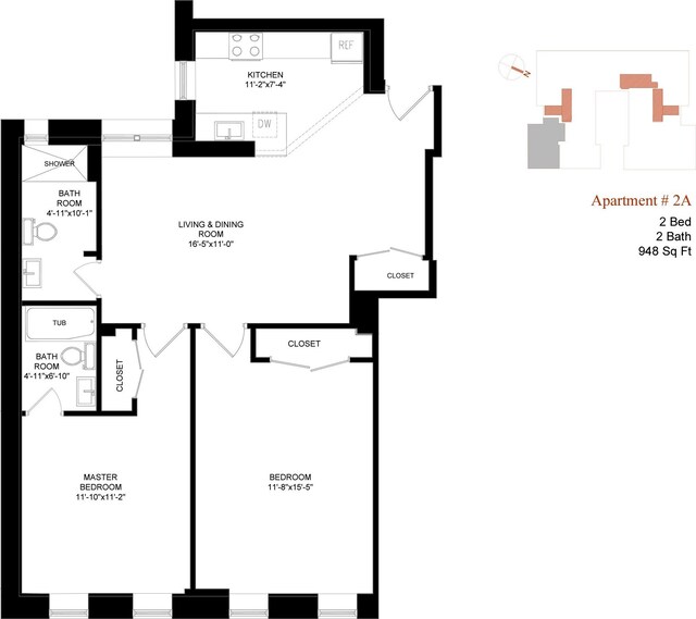 kitchen with a breakfast bar, white cabinetry, stacked washer and clothes dryer, stainless steel appliances, and light wood-type flooring