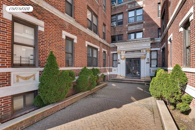 1494 Ocean Ave Unit 2K, New York City, NY 11230 - doorway to property featuring brick siding
