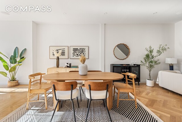 dining area with baseboards