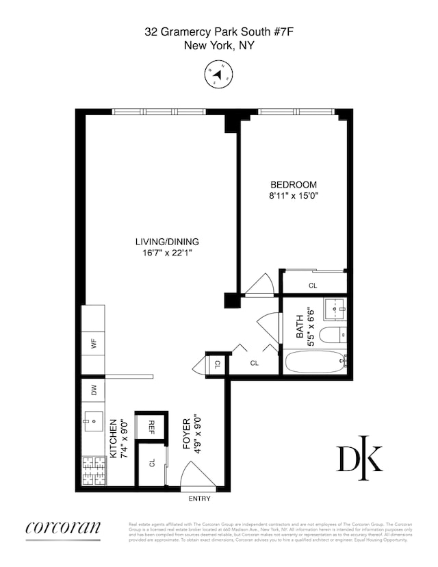 32 Gramercy Park S Unit 7F, New York City, NY 10003 - property floor plan