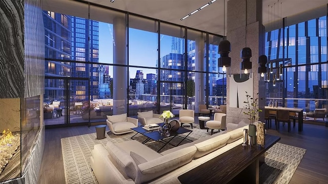 30 Riverside Blvd Unit 20-K, New York City, NY 10069 - building lobby with a view of city