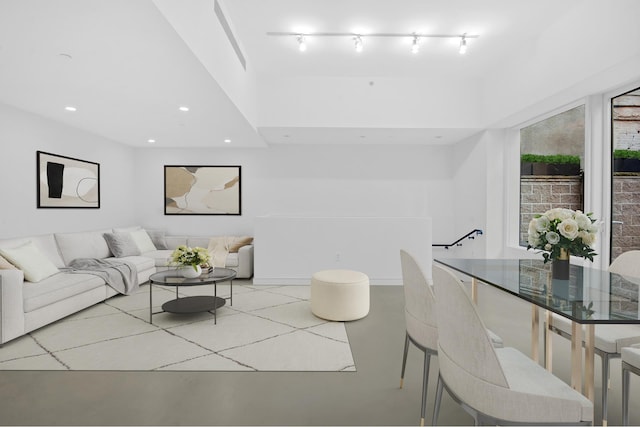 459 W 18th St Unit 1, New York City, NY 10011 - living room featuring recessed lighting