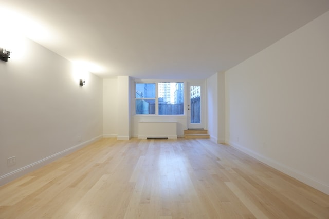 empty room featuring light hardwood / wood-style flooring