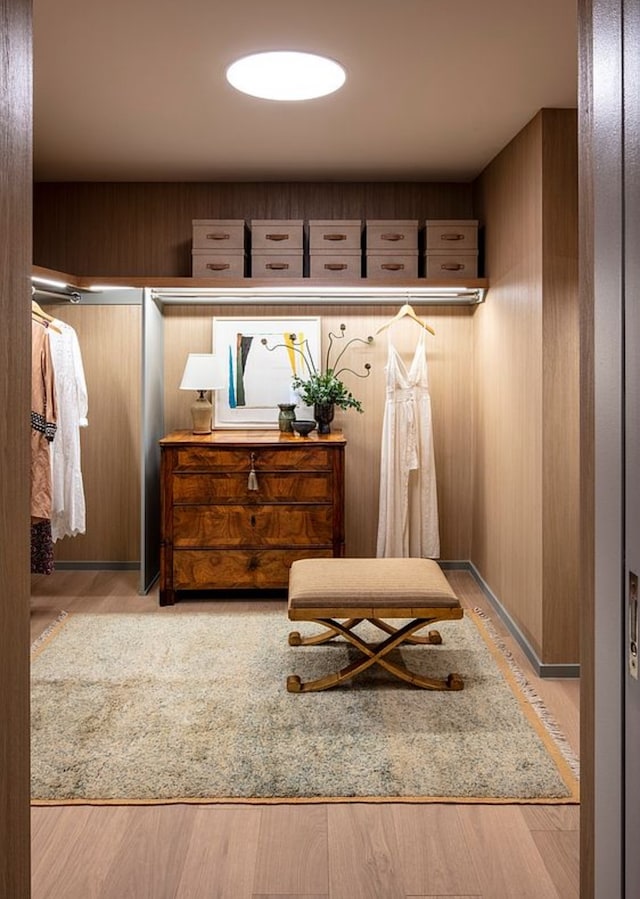 mudroom with wood finished floors