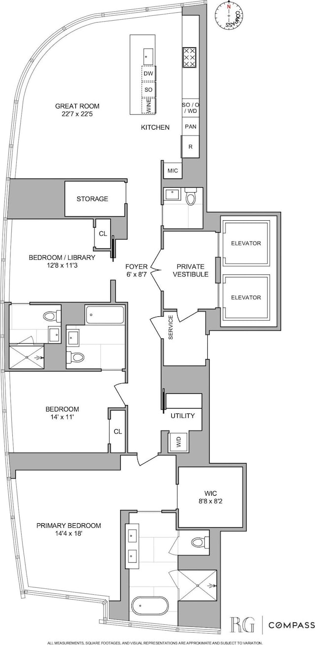 111 Murray St Unit 44W, New York City, NY 10007 - room layout