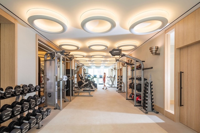 view of exercise room