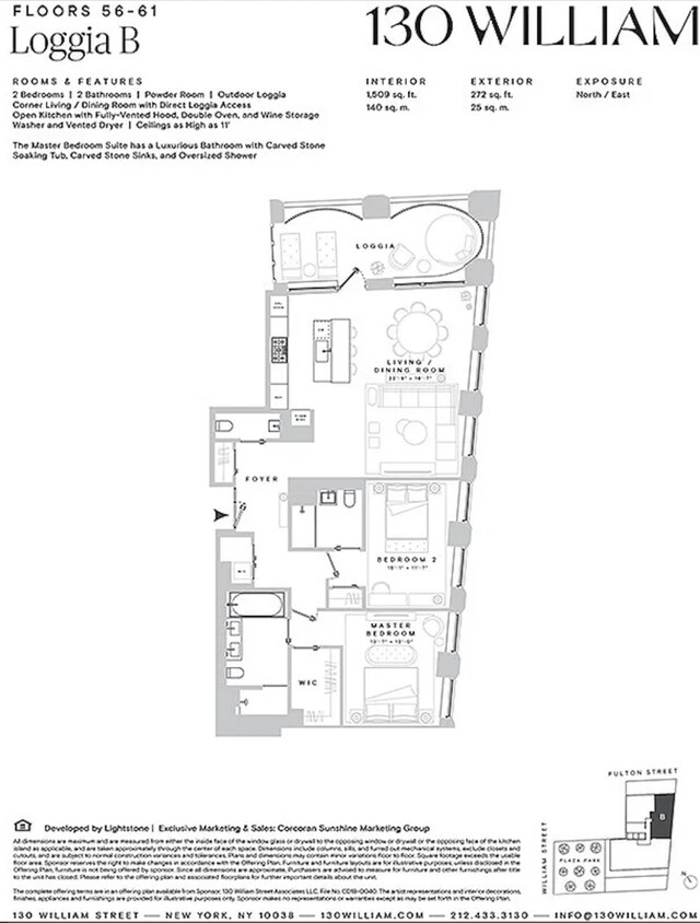 130 William St Unit Loggia59B, New York City, NY 10038 - bedroom with wood finished floors