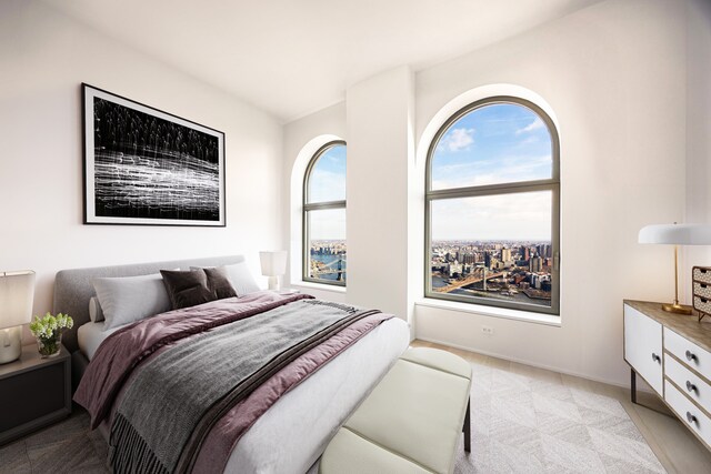 130 William St Unit Loggia59B, New York City, NY 10038 - spare room featuring visible vents and wood finished floors
