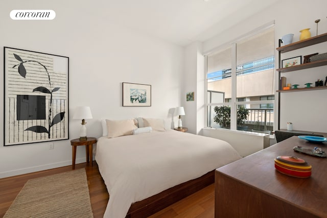 details featuring wood finished floors and baseboards