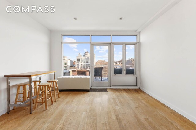 interior space featuring light hardwood / wood-style floors