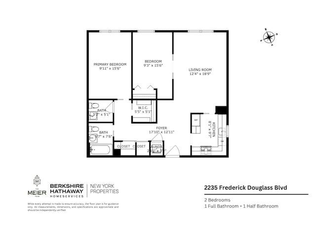 2235 Frederick Douglass Blvd Unit 7K, New York City, NY 10027 - floor plan