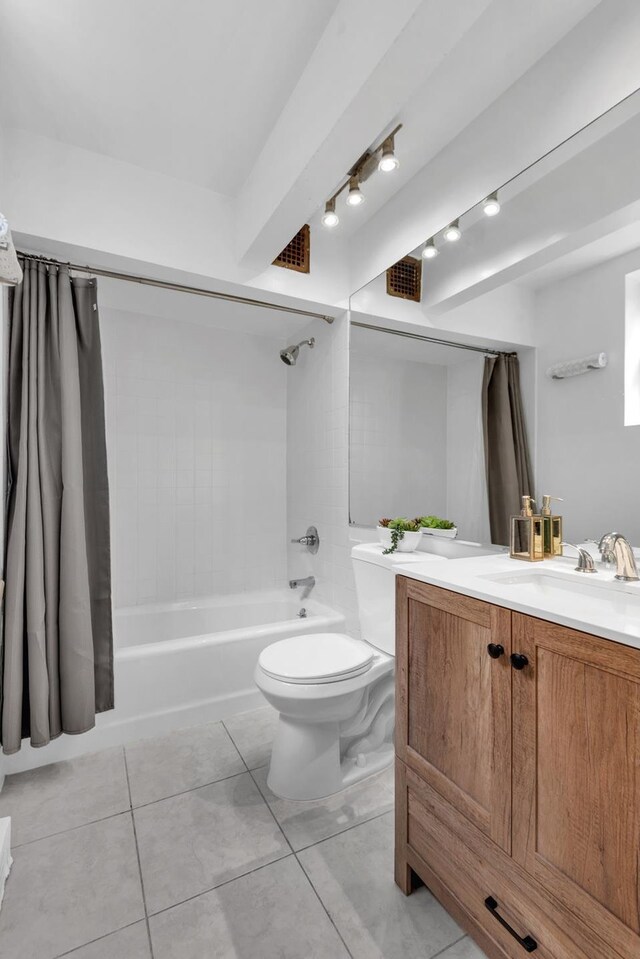 bathroom featuring vanity, tile walls, toilet, and a shower with shower curtain