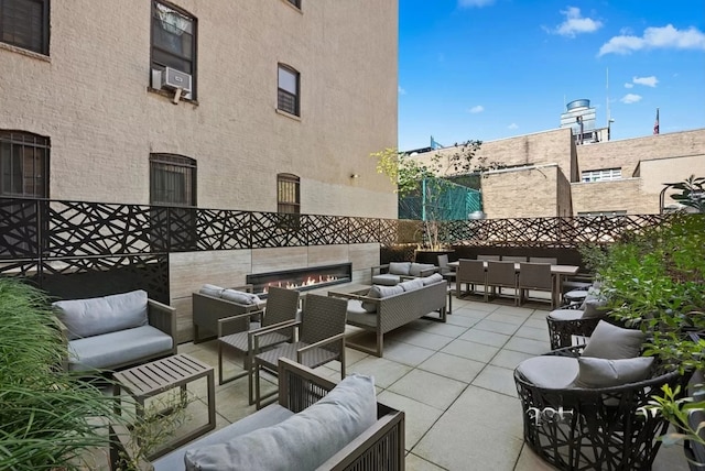 view of patio / terrace with an outdoor hangout area