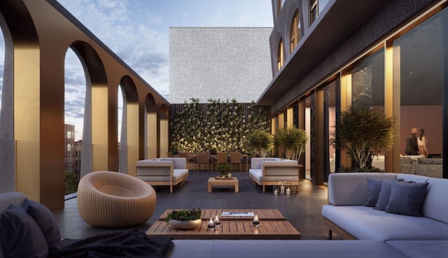 130 William St Unit 33C, New York City, NY 10038 - view of patio / terrace with outdoor lounge area