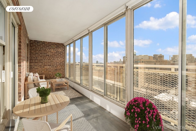 sunroom / solarium with plenty of natural light