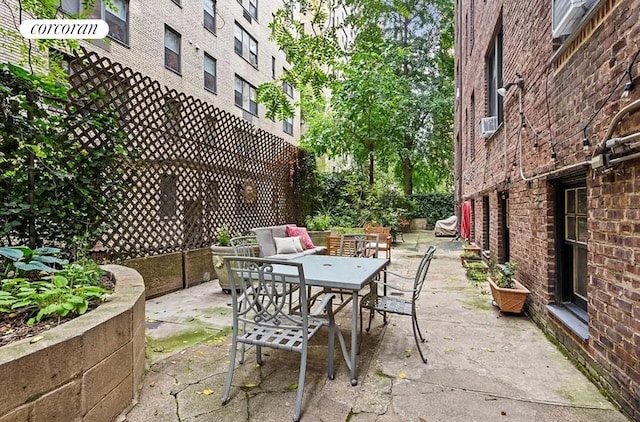 view of patio / terrace featuring outdoor dining space