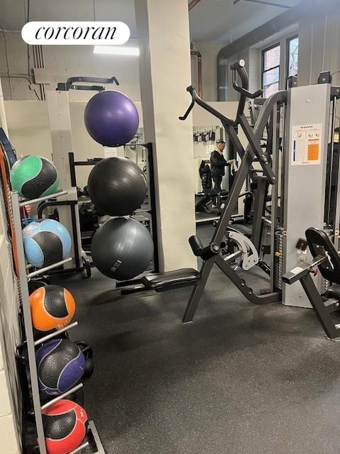 view of exercise room