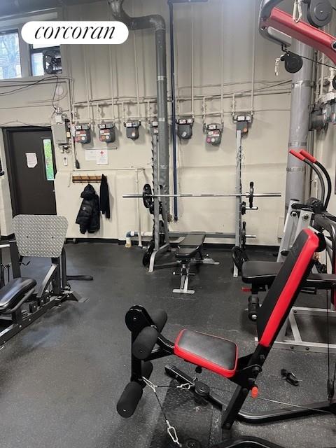 view of workout area