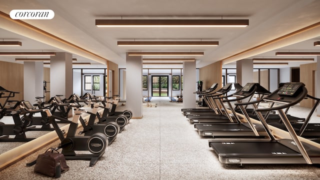 view of workout area