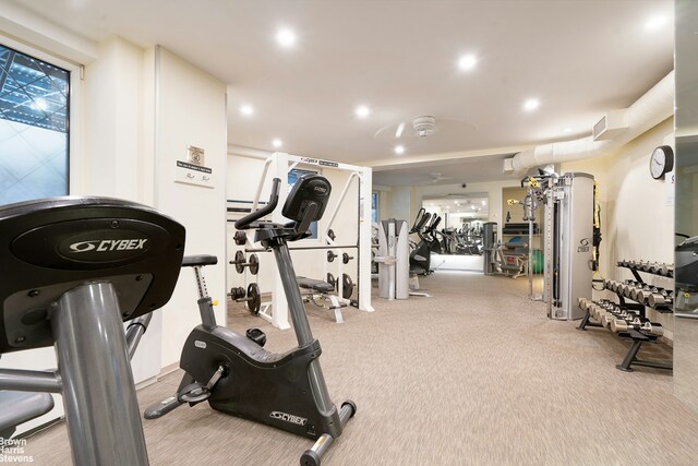 view of exercise room