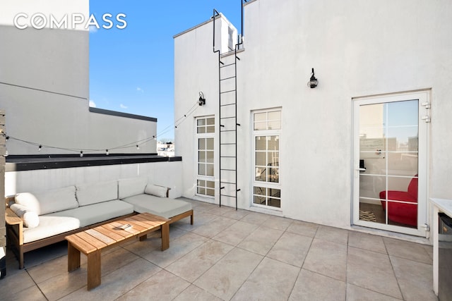 view of patio with outdoor lounge area