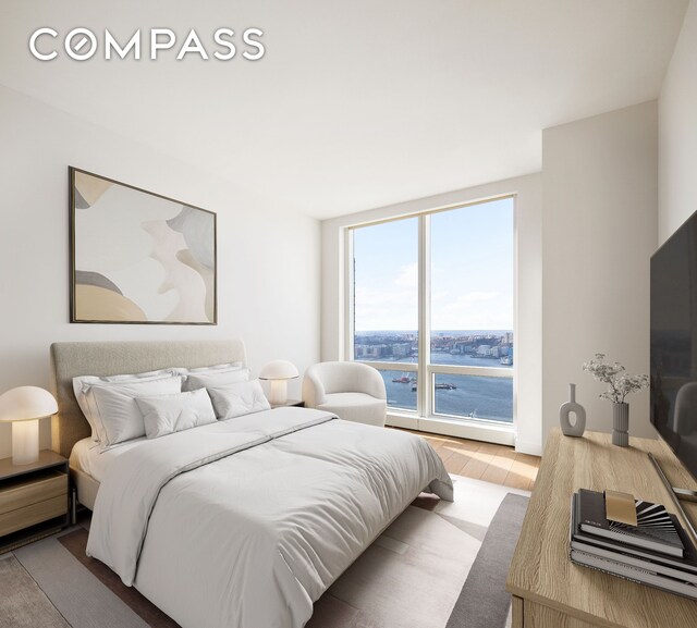 15 Hudson Yards Unit 37F, New York City, NY 10001 - bedroom with wood finished floors