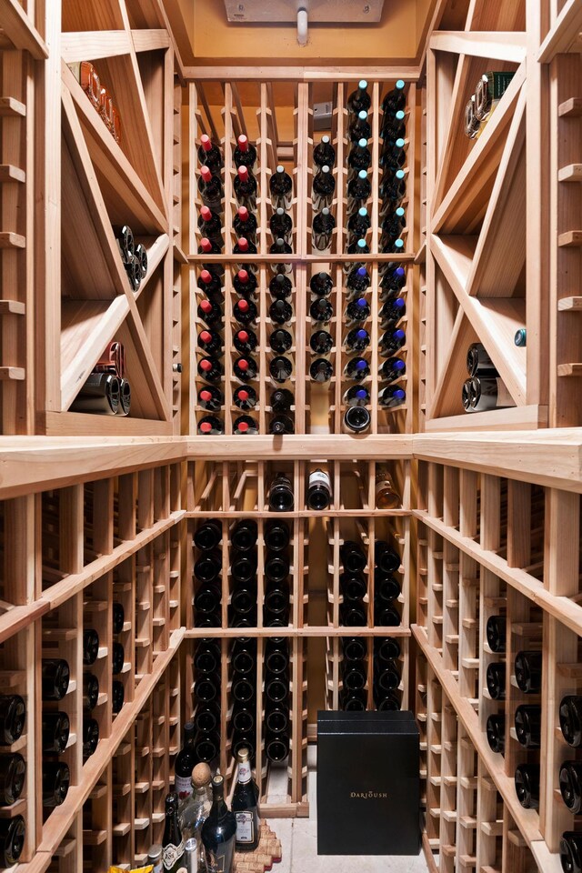 view of wine room