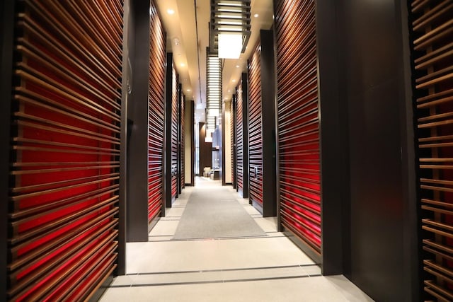 storage room with radiator heating unit